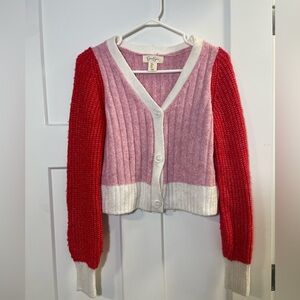 Pink and Red “Valentines” Jessica Simpson Cardigan